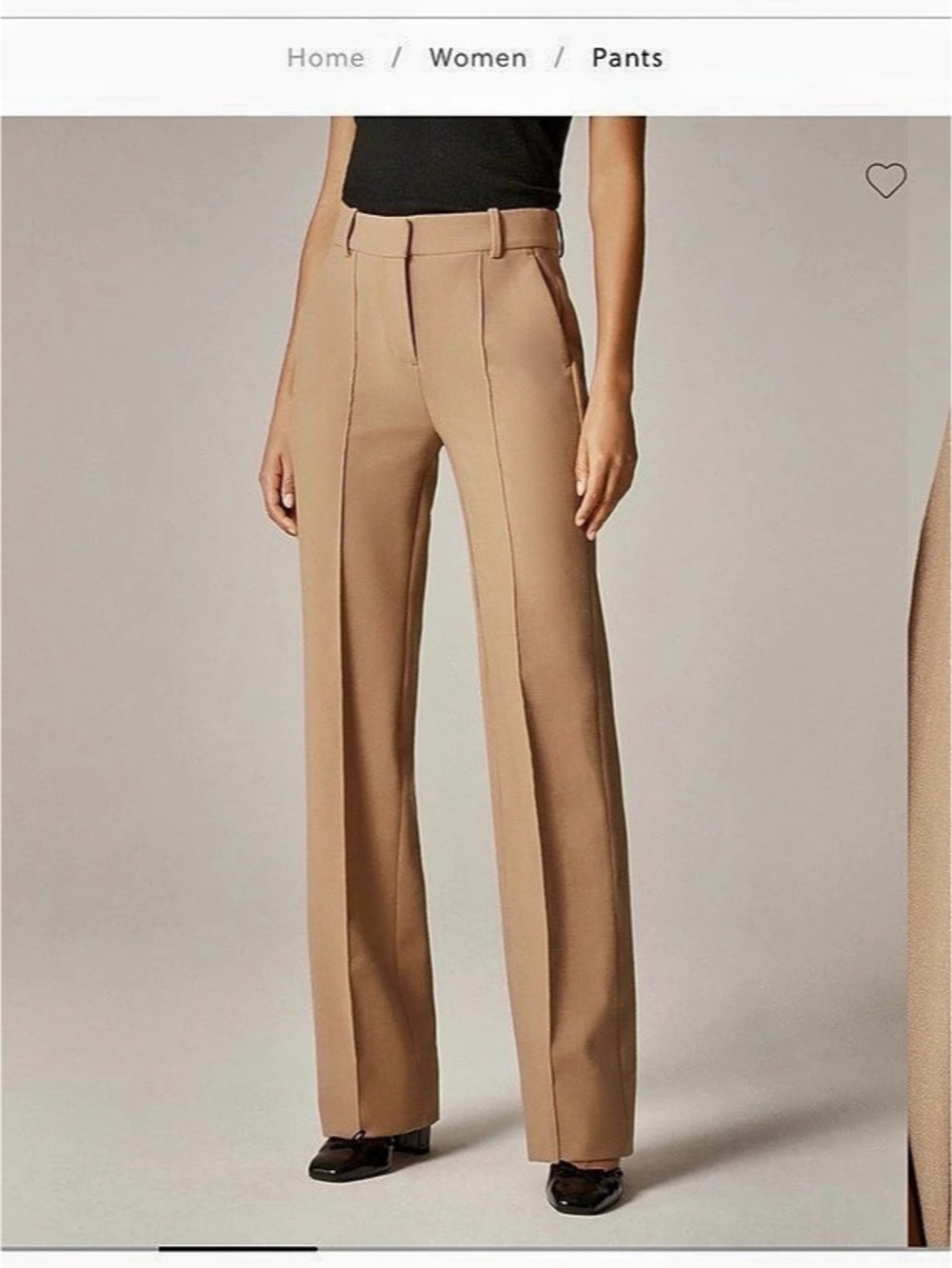 J.Crew Natalia Wide Leg Trousers Brown Size 6P